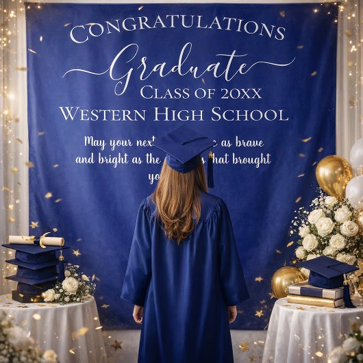 Elegant Graduation Celebration Design Wandkleed