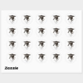 Elegant Graduation Envelope Seal Sticker (Vel)