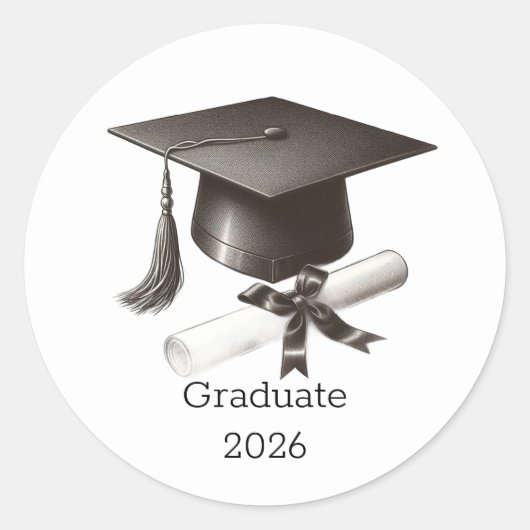 Elegant Graduation Envelope Seal Sticker (Voorkant)