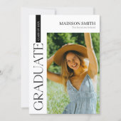 Elegant Graduation Invitation Kaart (Voorkant)