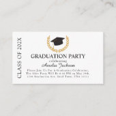 Elegant Graduation Party Aankondiging invoegen Kaa (Voorkant)