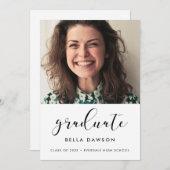 Elegant Graduation party call Aankondiging (Voorkant / Achterkant)