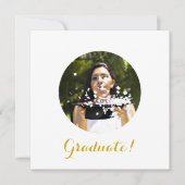 Elegant Graduation Party Fotoplein Kaart (Voorkant)