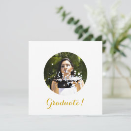 Elegant Graduation Party Fotoplein Kaart