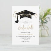 Elegant Graduation Party Kaart (Staand voorkant)