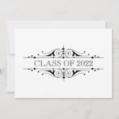 Elegant Graduation Party Kaart (Achterkant)