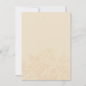 Elegant Graduation Party Rozen Oranje Tan Kaart (Achterkant)