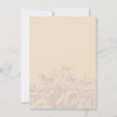 Elegant Graduation Party  Rozen Paars Tan Kaart (Achterkant)