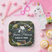 Elegant Graduation Party Sweet Personalized Name Papieren Bordje (Feest)