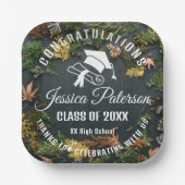 Elegant Graduation Party Sweet Personalized Name Papieren Bordje (Voorkant)