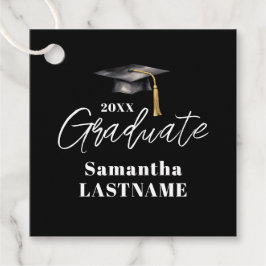 Elegant Graduation Party Thank You Favor Tags Bedankjes Labels