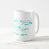 Elegant Graduation Script Design with Custom Year Koffiemok (Voorkant rechts)