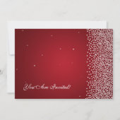 Elegant Graduparty Sparkle Red Kaart (Achterkant)