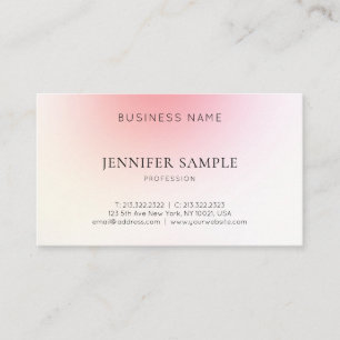 Elegant grafisch ontwerp roze kleur harmonie luxe  visitekaartje