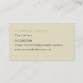 Elegant grafische Waterverf - zwarte Gold Professi Visitekaartje (Achterkant)