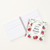 Elegant Granaatappel Baby shower Geschenklijst Not Notitieboek (Binnen)