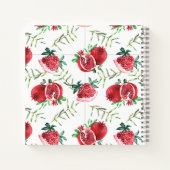 Elegant Granaatappel Baby shower Geschenklijst Not Notitieboek (Achterkant)