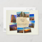 Elegant Grand Canyon Collage Briefkaart (Voorkant / Achterkant)