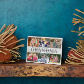 Elegant Grandma 6 Photo Collage Wood Moederdag Fotoplaat (Zijkant)