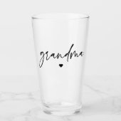 Elegant Grandma Script Typography Grandma Gifts Glas (Voorkant)