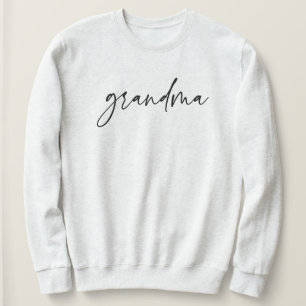 Elegant Grandma Script Typography Grandma Gifts Trui
