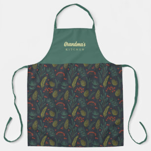 Elegant Grandma Winter Botanical Schort