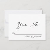 Elegant Granite RSVP (Voorkant)