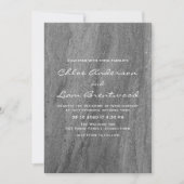 Elegant Granite Wedding Invitation Kaart (Voorkant)