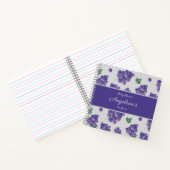 Elegant Grape Baby shower Geschenklijst Notitieboe Notitieboek (Binnen)