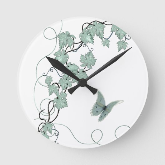 Elegant Grapevine Kitchen Clock Ronde Klok (Voorkant)