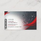 Elegant Graphic Designer Business Card | Custom Visitekaartje (Achterkant)