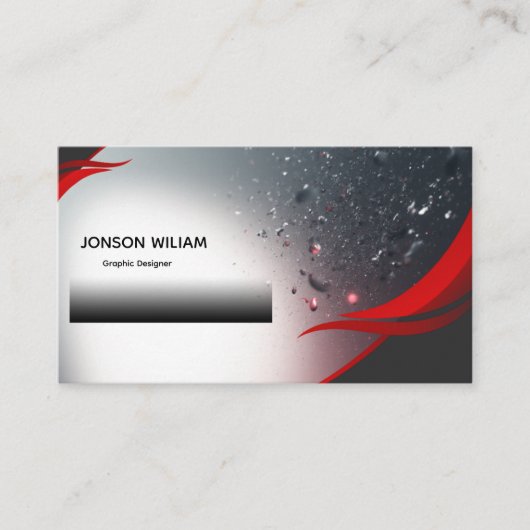 Elegant Graphic Designer Business Card | Custom Visitekaartje (Voorkant)