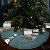 Elegant Grappig Schaap Ezel Llama Turquoise Kerstboom Rok