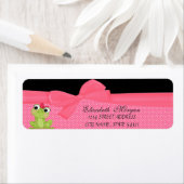 Elegant Grappige Cute Kikker Label (Insitu)