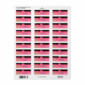 Elegant Grappige Cute Kikker Label (Full Sheet)