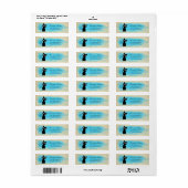 Elegant Grappige Schattige Kat Label (Full Sheet)