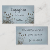 Elegant grasblauw visitekaartje (Voorkant / Achterkant)