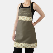 Elegant. Graven en bruin Schort (Insitu)