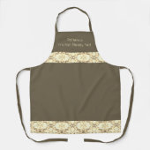 Elegant. Graven en bruin Schort (Voorkant)