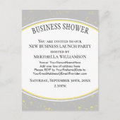 Elegant Gray Business Shower Uitnodiging Briefkaart (Voorkant)