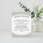 Elegant Gray Business Shower Uitnodiging Briefkaart (Staand voorkant)