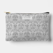 Elegant Gray Floral Pattern Etui (Voorkant)