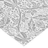 Elegant Gray Floral Pattern Korte Tafelloper (Hoek)