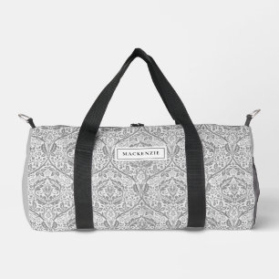 Elegant Gray Floral Pattern Plunjezak