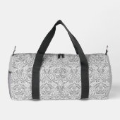 Elegant Gray Floral Pattern Plunjezak (Achterkant)