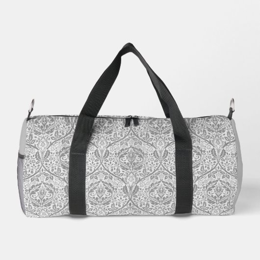 Elegant Gray Floral Pattern Plunjezak (Achterkant)