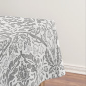 Elegant Gray Floral Pattern Tafelkleed (Voorbeeld)