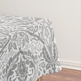 Elegant Gray Floral Pattern Tafelkleed