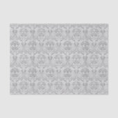 Elegant Gray Floral Pattern Tissuepapier (Voorkant)