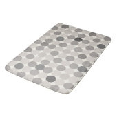 Elegant Gray Geometric Bath Mat for Guest Baths (Gekanteld)